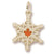Cdn. Snow Flake charm in Yellow Gold Plated hide-image