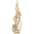Golf Bag Charm in Yellow Gold Plated