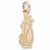 Golf Bag Charm in 10k Yellow Gold hide-image
