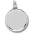 Round Disc Dia Cut charm in Sterling Silver hide-image