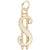 Dollar Sign Charm In Yellow Gold