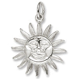 Dominica Sun Large charm in Sterling Silver