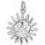 Dominica Sun Large charm in 14K White Gold