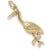 Heron Charm  in 10k Yellow Gold hide-image