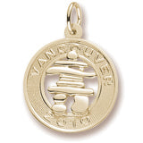 Vancouver Inukshuk charm in Yellow Gold Plated hide-image