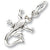 Gecko charm in 14K White Gold hide-image