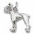 Boston Terrier charm in 14K White Gold hide-image