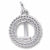 Number 1 charm in 14K White Gold hide-image