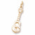 Guitar charm in Yellow Gold Plated hide-image