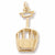 Skiing Gondola charm in Yellow Gold Plated hide-image