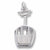 Skiing Gondola charm in Sterling Silver hide-image