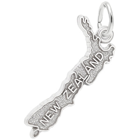 New Zealand Charm In Sterling Silver