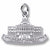 State House Boston charm in 14K White Gold hide-image
