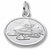 Snowmobile charm in 14K White Gold hide-image