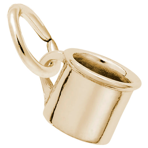 Baby Cup Charm in Yellow Gold Plated
