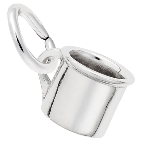 Baby Cup Charm In Sterling Silver