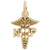 Nurse Practioner Charm in Yellow Gold Plated