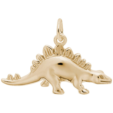 Stegosaurus Charm In Yellow Gold