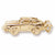 Sport Car charm in Yellow Gold Plated hide-image