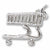 Grocery Cart charm in 14K White Gold hide-image