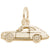 Sport Car Charm in Yellow Gold Plated