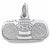Boom Box charm in Sterling Silver hide-image