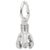 Oil Drill Charm In 14K White Gold