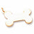 Dog Bone charm in Yellow Gold Plated hide-image