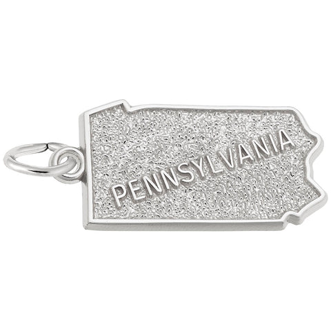 Pennsylvania Charm In Sterling Silver