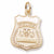 Police Badge charm in Yellow Gold Plated hide-image