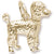 Poodle charm in Yellow Gold Plated hide-image