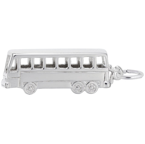 Bus Charm In Sterling Silver