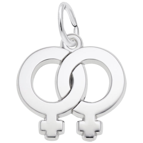 Female Charm In Sterling Silver