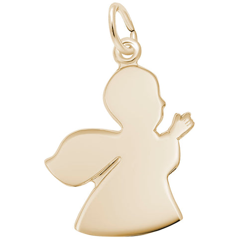 Angel Charm In Yellow Gold