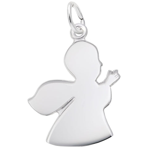 Angel Charm In Sterling Silver