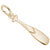 Paddle Charm in Yellow Gold Plated