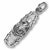 Snow Shoe charm in Sterling Silver hide-image