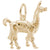 Llama Charm in Yellow Gold Plated