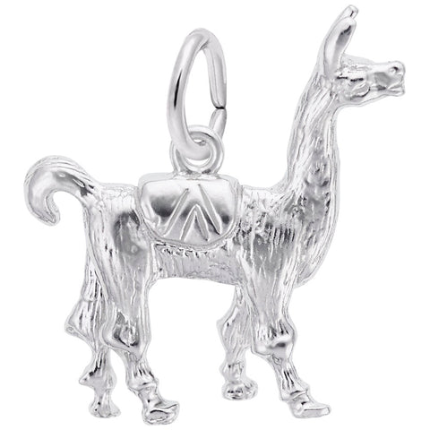 Llama Charm In Sterling Silver