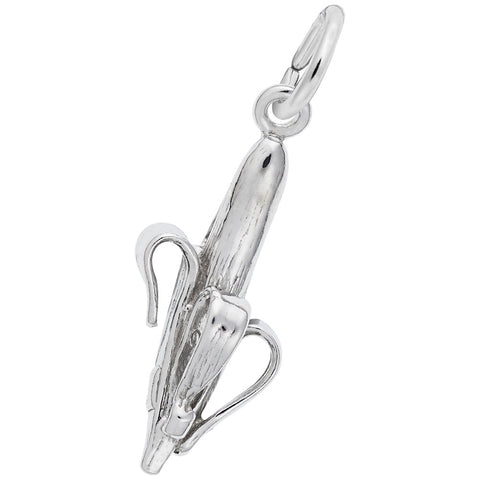 Banana Charm In Sterling Silver
