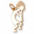Kokopelli charm in Yellow Gold Plated hide-image
