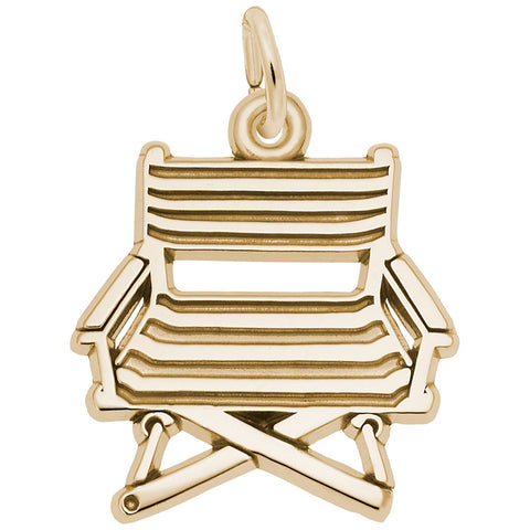 Directors Chair Charm in Yellow Gold Plated