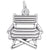 Directors Chair Charm In 14K White Gold