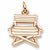 Directors Chair charm in Yellow Gold Plated hide-image