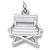 Directors Chair charm in 14K White Gold hide-image