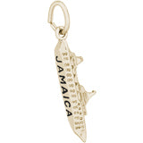 Jamaica Cruise Ship 3D charm in Yellow Gold Plated hide-image