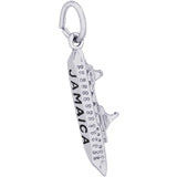 Jamaica Cruise Ship 3D charm in 14K White Gold