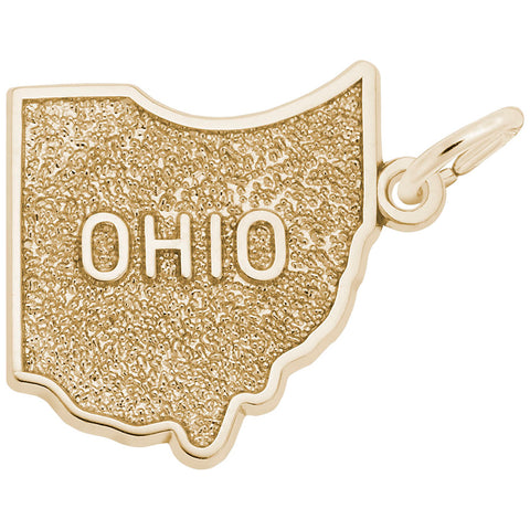Ohio Charm in Yellow Gold Plated