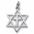 Interfaith Symbol charm in 14K White Gold hide-image
