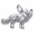 Fox charm in Sterling Silver hide-image